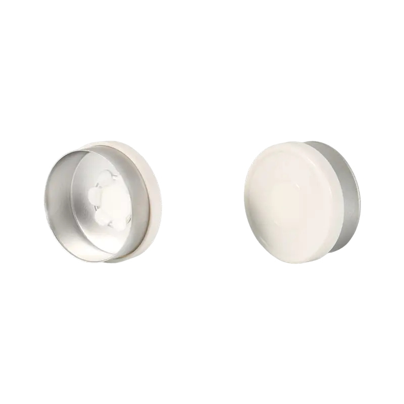 Bloemtype aluminium-kunststof dop