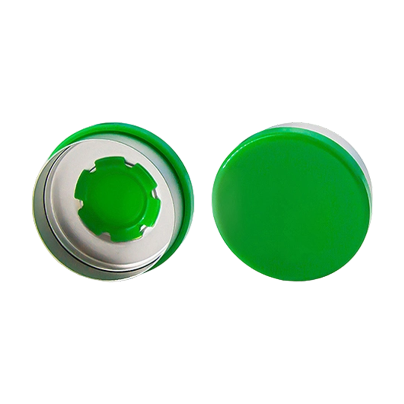 Afscheurbare aluminium-kunststof dop