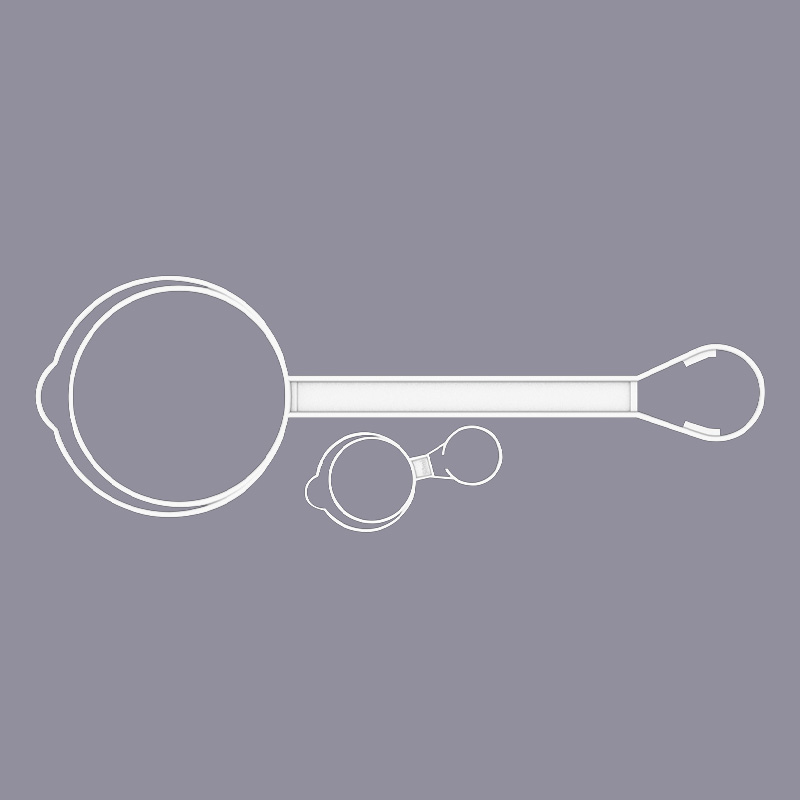 Rackettype Plastic hanger voor infuusfles